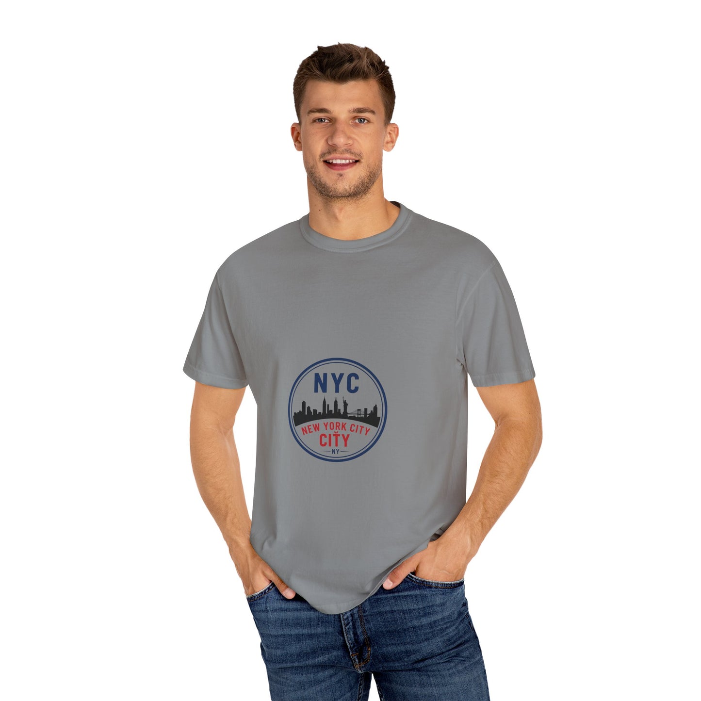 NYC Garment-Dyed T-Shirt - Urban Fashion and Travel Souvenir
