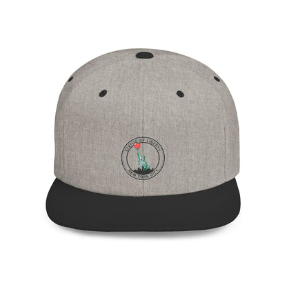 New York Statue of Liberty Apple Snapback Hat, Trendy Streetwear Cap, Gift for NYC Lovers
