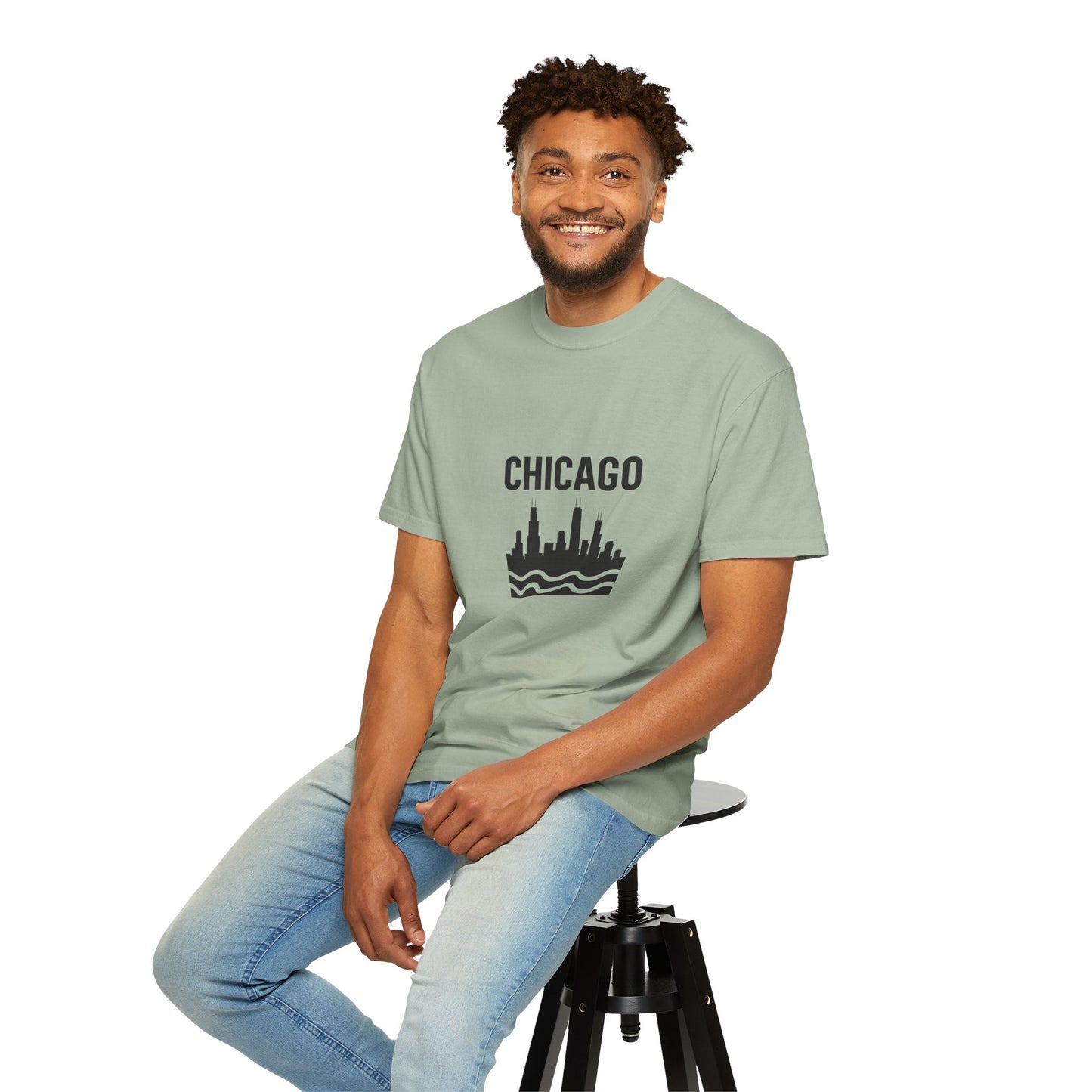 Chicago Skyline Unisex T-Shirt | Casual Citywear, Gift for Chicago Lovers, Travel Souvenir