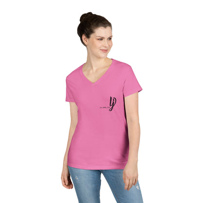 lj San Diego California v neck tshirts