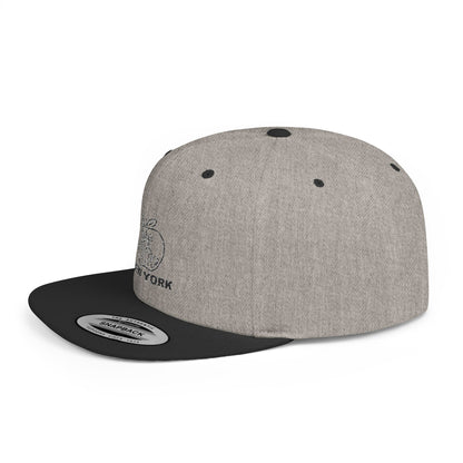 New York Apple Snapback Hat, Trendy Streetwear Cap, Gift for NYC Lovers, Stylish Summer Accessory, Adjustable Baseball Cap