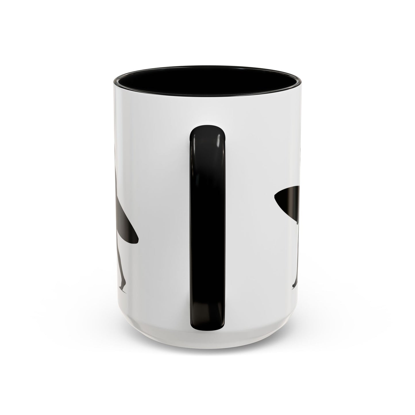 Surfing Silhouette Accent Coffee Mug - Perfect Gift for Beach Lovers, Surfers