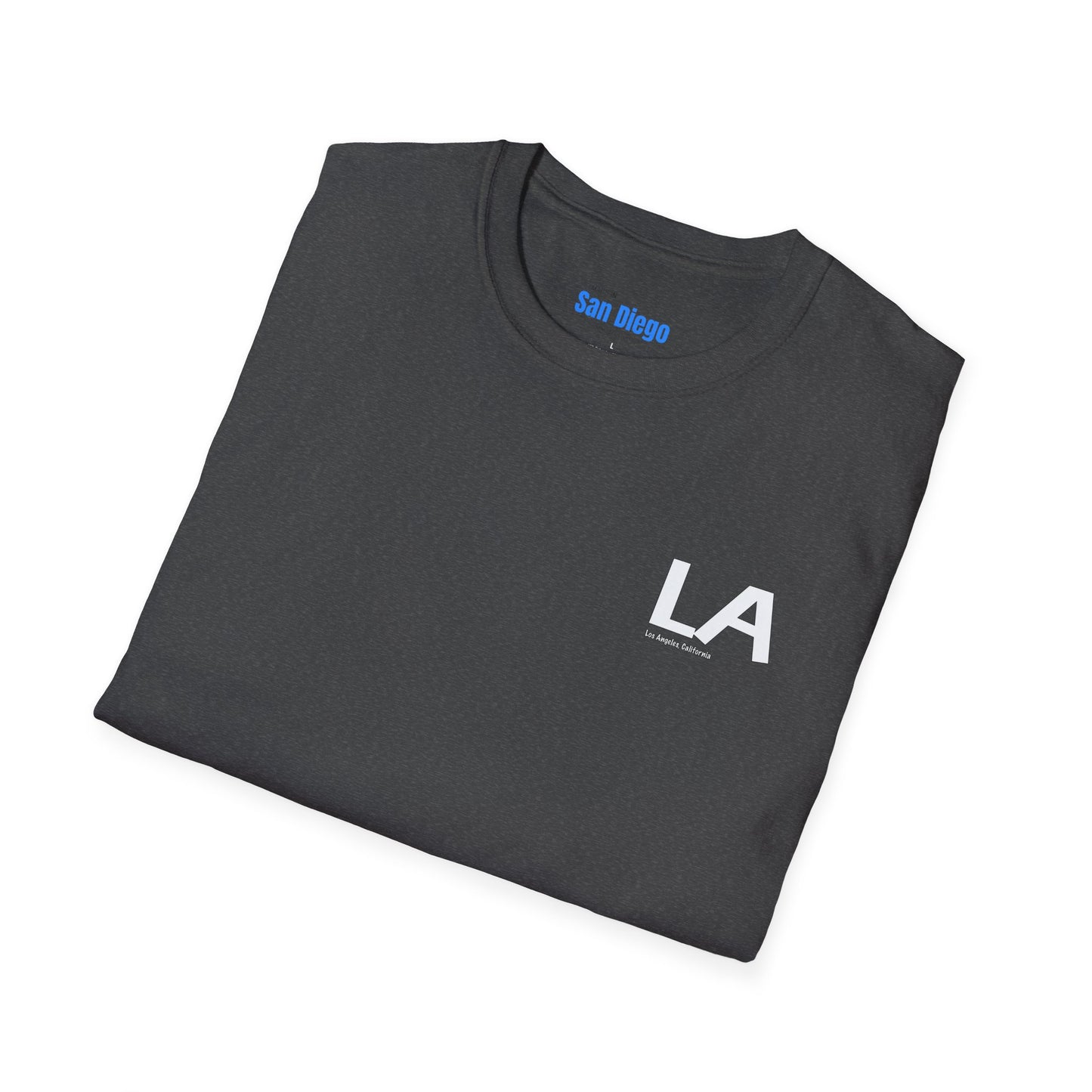 LA California Graphic Softstyle T-Shirt - Casual Streetwear, Urban Apparel