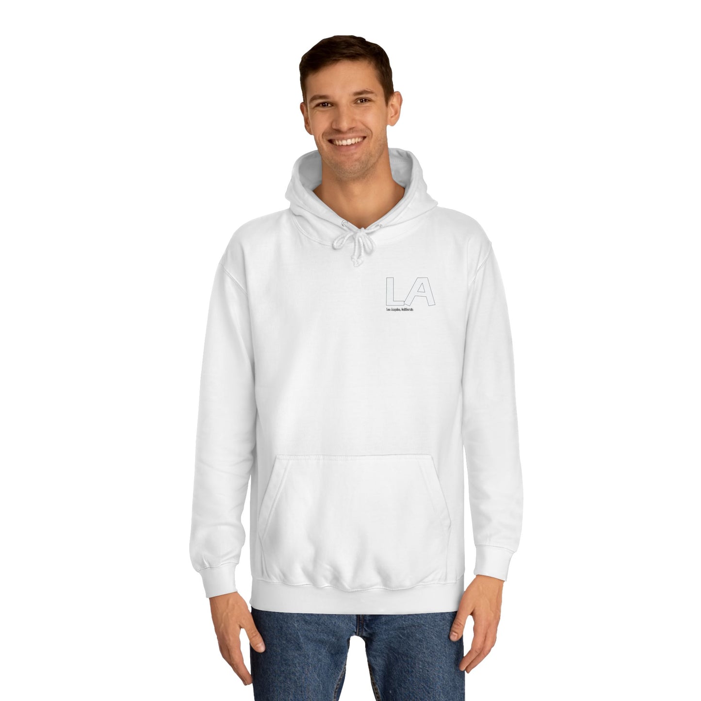 LA , California Unisex College Hoodie, Casual Comfortable Pullover