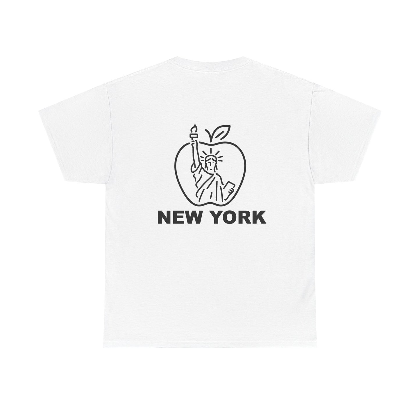 New York City Unisex Heavy Cotton Tee, Retro Graphic Tee, Gift for New Yorkers, Vacation Souvenir, NYC Apparel, Travel T-Shirt