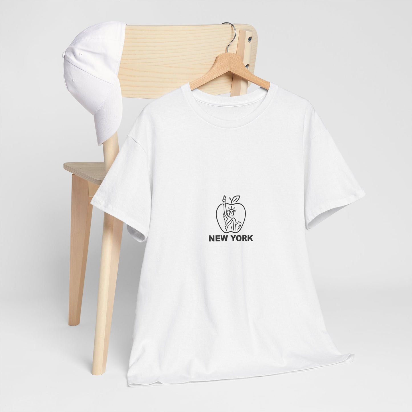 New York City Unisex Heavy Cotton Tee, Retro Graphic Tee, Gift for New Yorkers, Vacation Souvenir, NYC Apparel, Travel T-Shirt