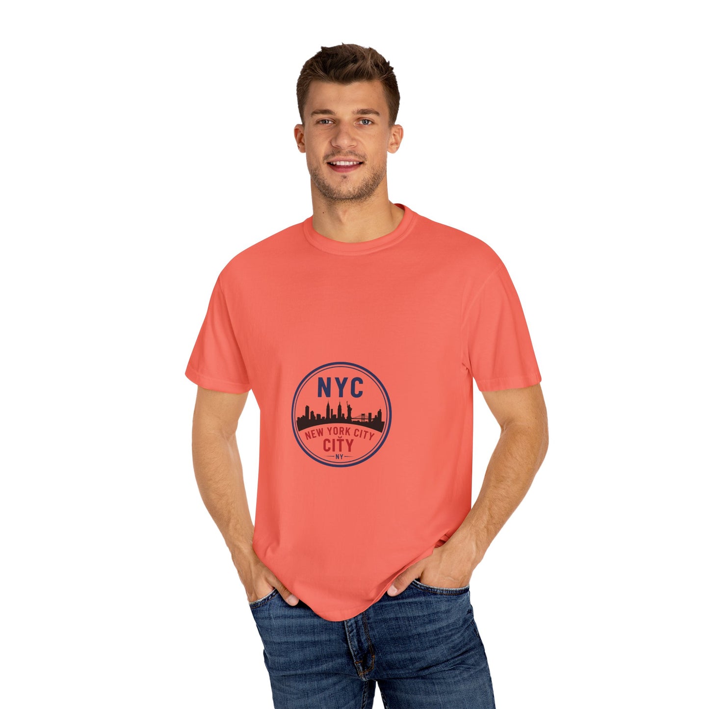 NYC Garment-Dyed T-Shirt - Urban Fashion and Travel Souvenir