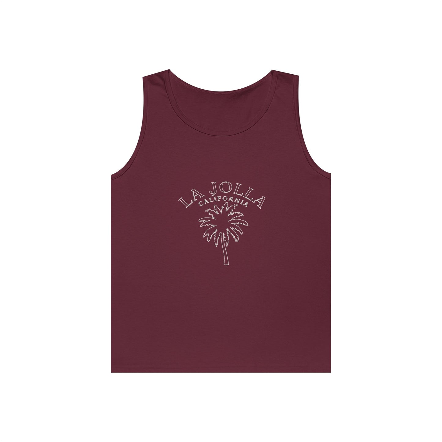 La Jolla California Heavy Cotton Tank Top - Casual Summer Wear