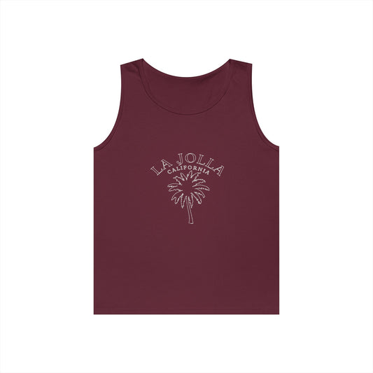 La Jolla California Heavy Cotton Tank Top - Casual Summer Wear