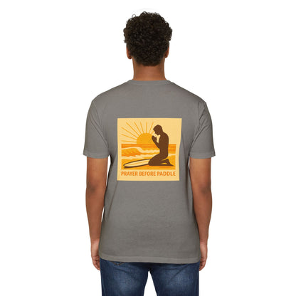 Prayer Before Paddle T-Shirt, Unisex Surf Tee, Beach Vibes Shirt, Faith and Surfing Apparel