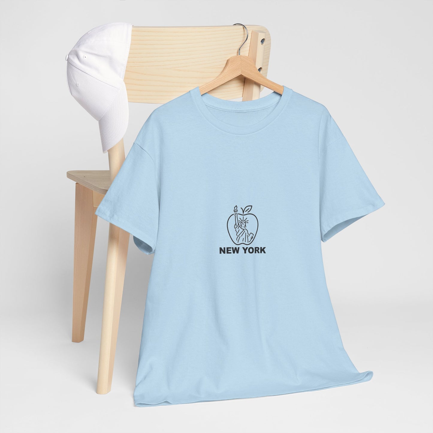 New York City Unisex Heavy Cotton Tee, Retro Graphic Tee, Gift for New Yorkers, Vacation Souvenir, NYC Apparel, Travel T-Shirt