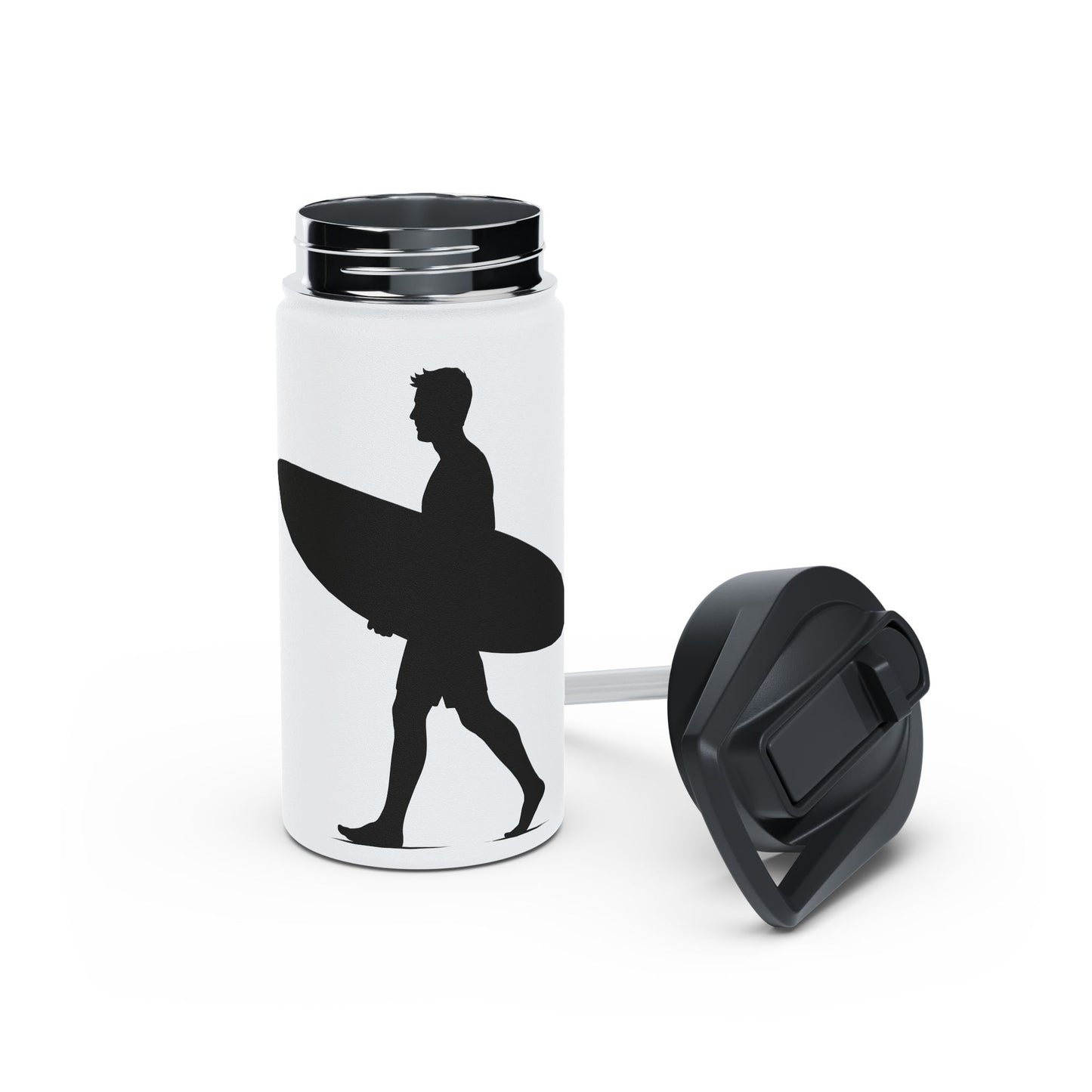 Surfing Stainless Steel Water Bottle, Reusable Travel Mug, Eco-Friendly Hydration