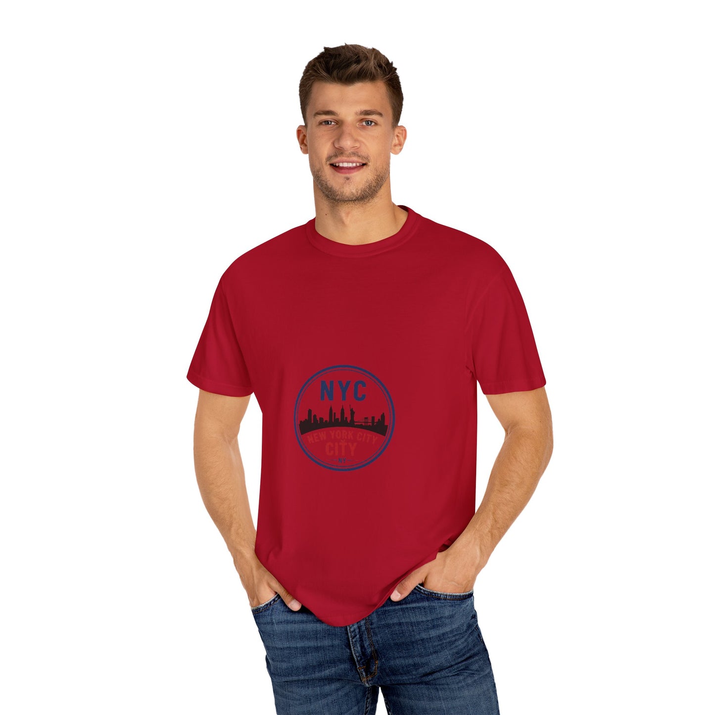 NYC Garment-Dyed T-Shirt - Urban Fashion and Travel Souvenir