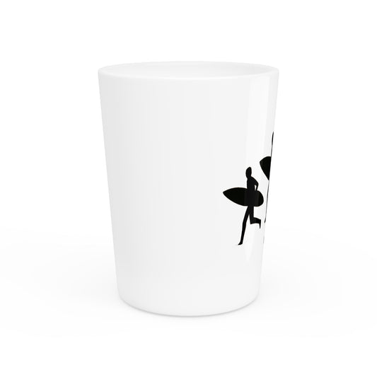 Surfing Shot Glass - San Diego Surf, Beach Decor, Gift for Surfers, Party Favor, Summer Fun