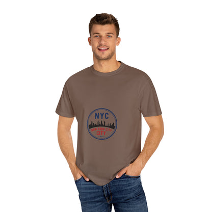 NYC Garment-Dyed T-Shirt - Urban Fashion and Travel Souvenir