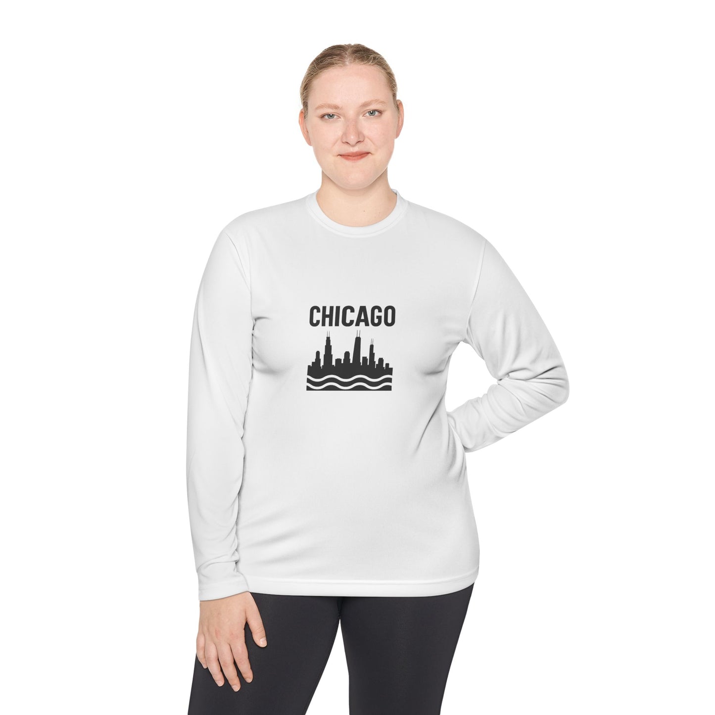 Chicago Skyline Long Sleeve Tee - Urban Style Souvenir Gift