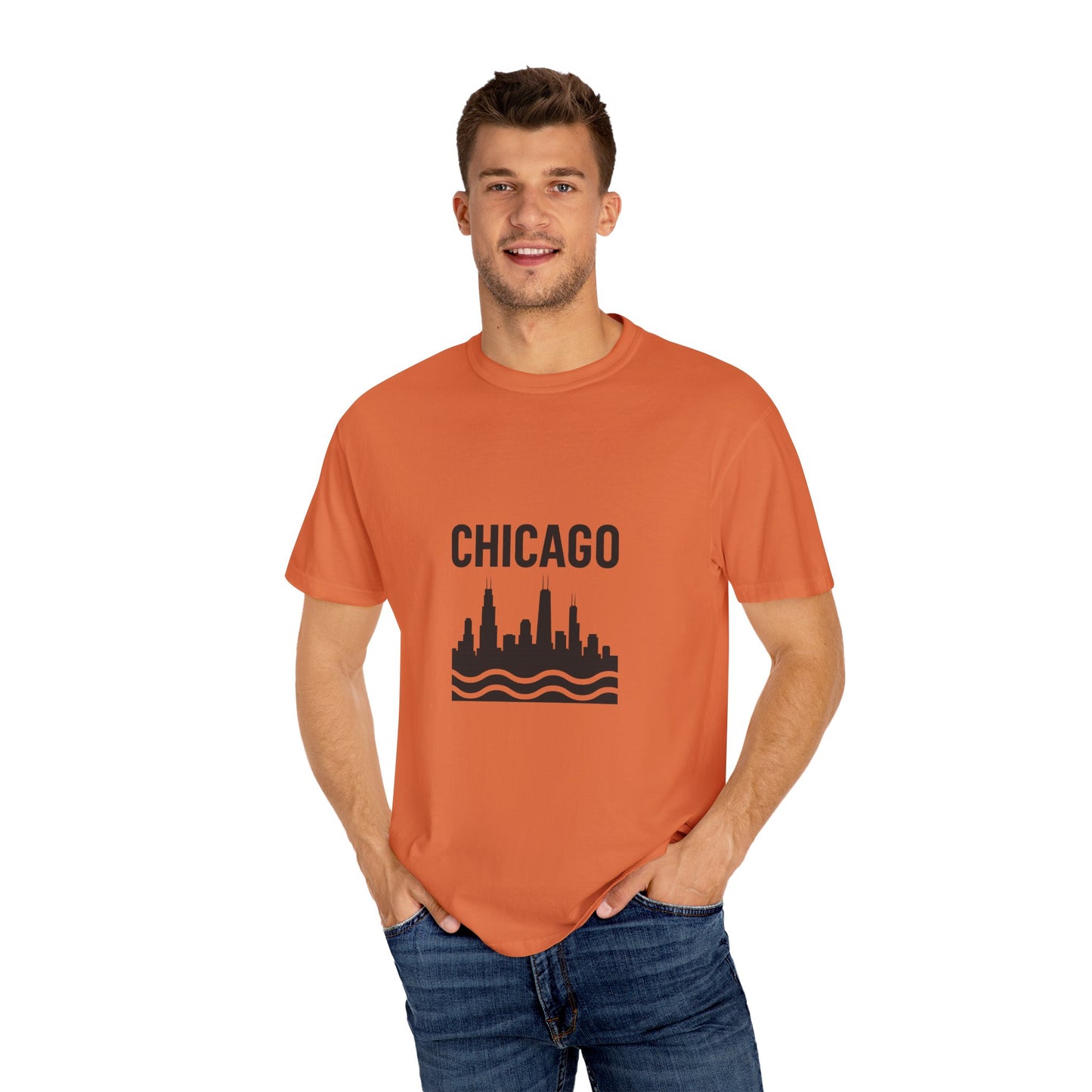 Chicago Skyline Unisex T-Shirt | Casual Citywear, Gift for Chicago Lovers, Travel Souvenir