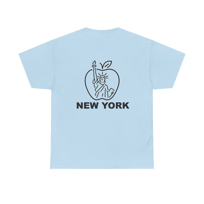 New York City Unisex Heavy Cotton Tee, Retro Graphic Tee, Gift for New Yorkers, Vacation Souvenir, NYC Apparel, Travel T-Shirt
