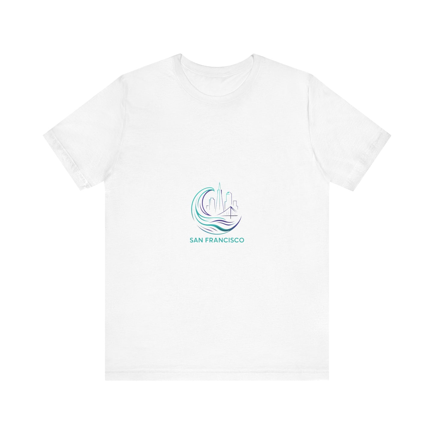 San Francisco Waves Tee Shirt, Casual Beachwear, Travel Souvenir, Unisex Graphic Tee, Summer Gift, Nature-Inspired Apparel