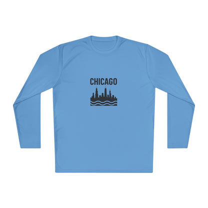 Chicago Skyline Long Sleeve Tee - Urban Style Souvenir Gift