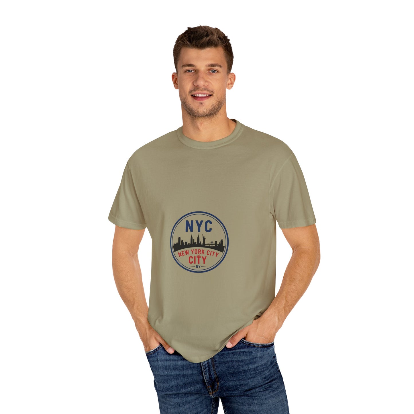NYC Garment-Dyed T-Shirt - Urban Fashion and Travel Souvenir