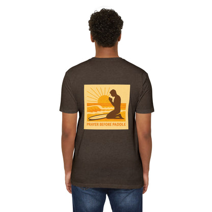 Prayer Before Paddle T-Shirt, Unisex Surf Tee, Beach Vibes Shirt, Faith and Surfing Apparel