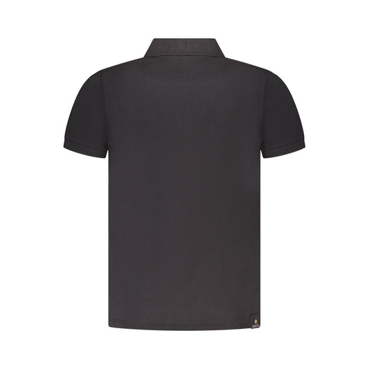 Accademia Militare Black Cotton Polo Shirt