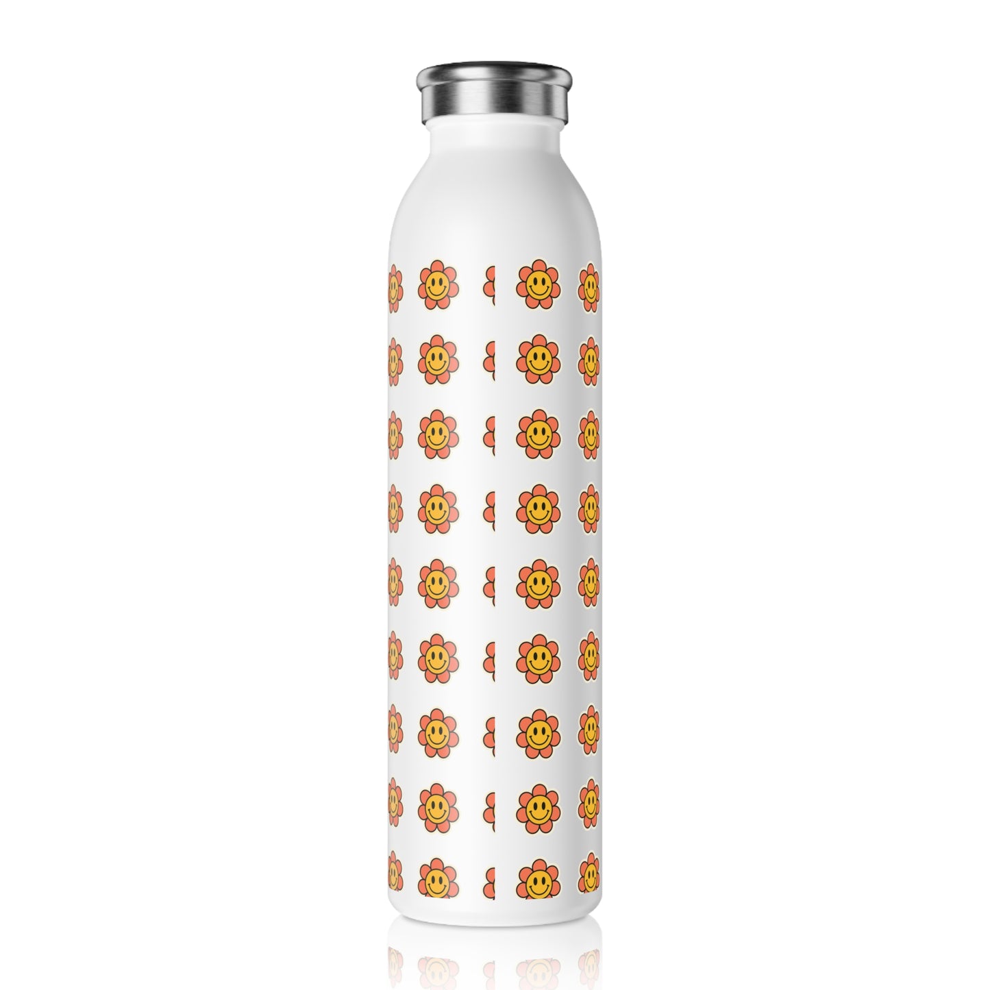 Smiling Sleek Water Bottle - Stylish Hydration for Fitness & Everyday Use, Eco-Friendly Drinkware