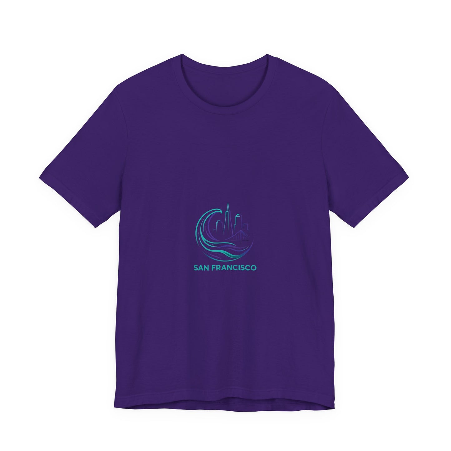 San Francisco Waves Tee Shirt, Casual Beachwear, Travel Souvenir, Unisex Graphic Tee, Summer Gift, Nature-Inspired Apparel