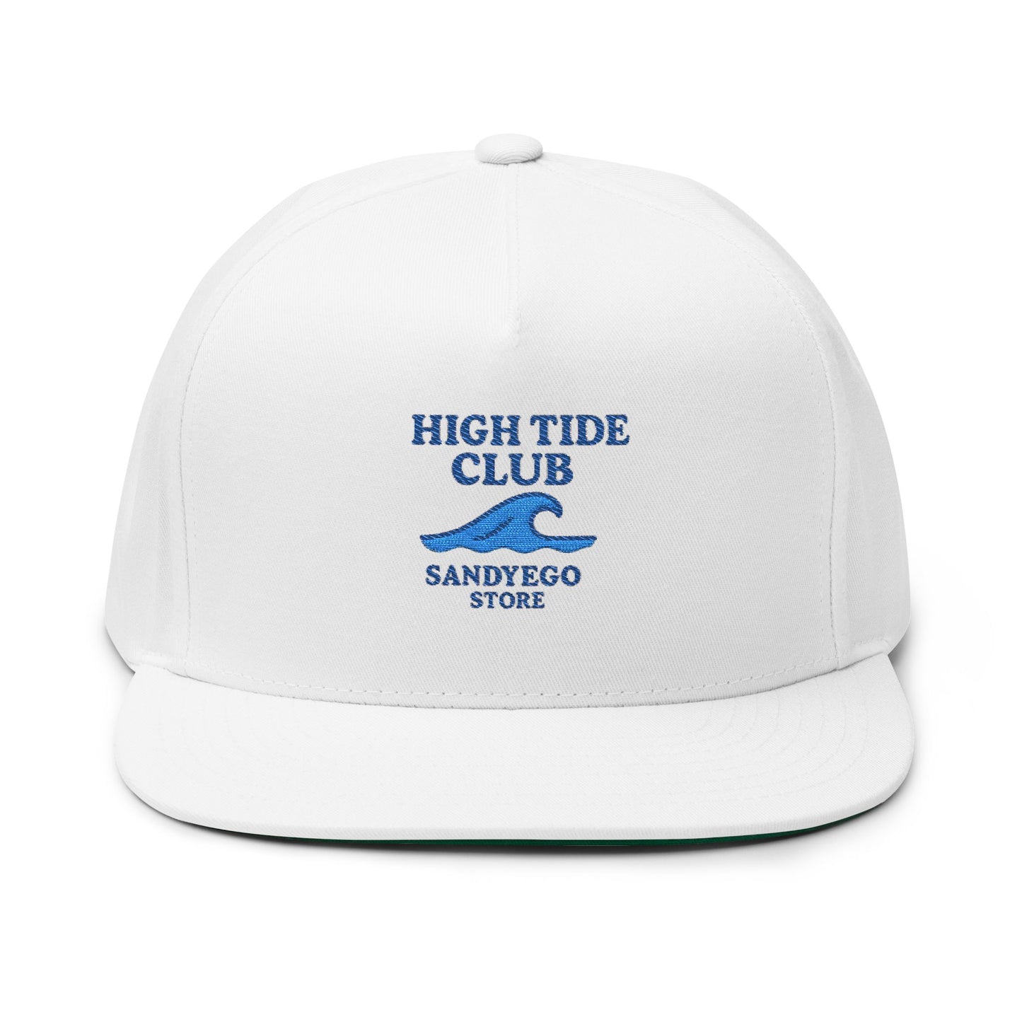 High Tide Club Embroidered Flat Bill Cap