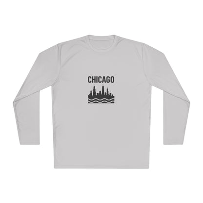 Chicago Skyline Long Sleeve Tee - Urban Style Souvenir Gift