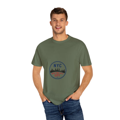 NYC Garment-Dyed T-Shirt - Urban Fashion and Travel Souvenir