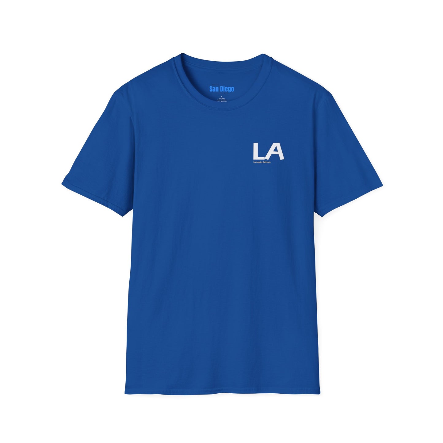 LA California Graphic Softstyle T-Shirt - Casual Streetwear, Urban Apparel