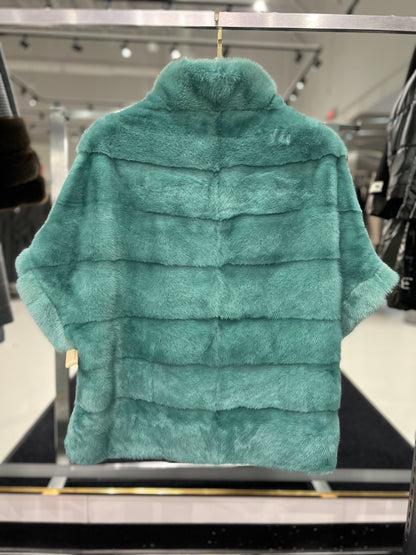 Genuine Scandinavian Mink Fur Poncho