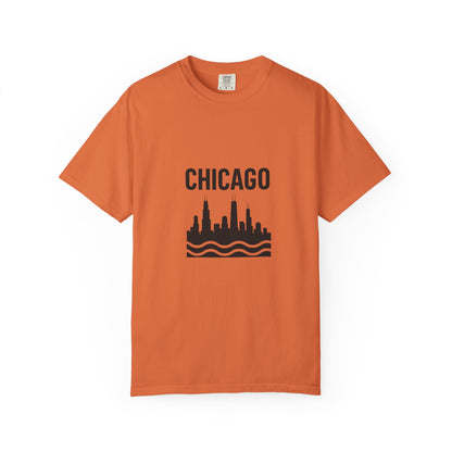 Chicago Skyline Unisex T-Shirt | Casual Citywear, Gift for Chicago Lovers, Travel Souvenir