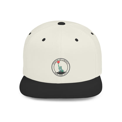 New York Statue of Liberty Apple Snapback Hat, Trendy Streetwear Cap, Gift for NYC Lovers