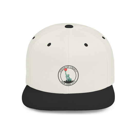 New York Statue of Liberty Apple Snapback Hat, Trendy Streetwear Cap, Gift for NYC Lovers