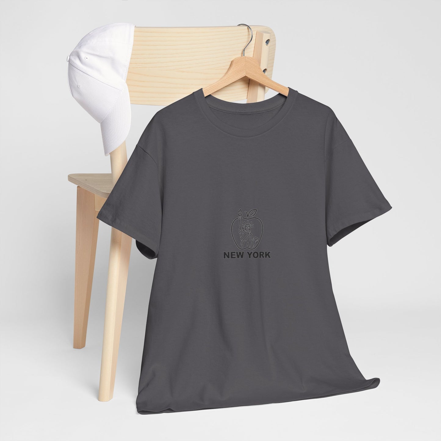 New York City Unisex Heavy Cotton Tee, Retro Graphic Tee, Gift for New Yorkers, Vacation Souvenir, NYC Apparel, Travel T-Shirt