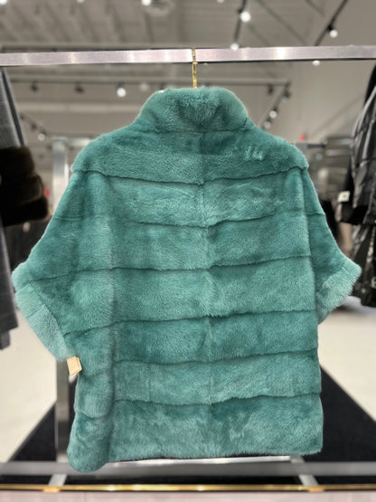 Genuine Scandinavian Mink Fur Poncho
