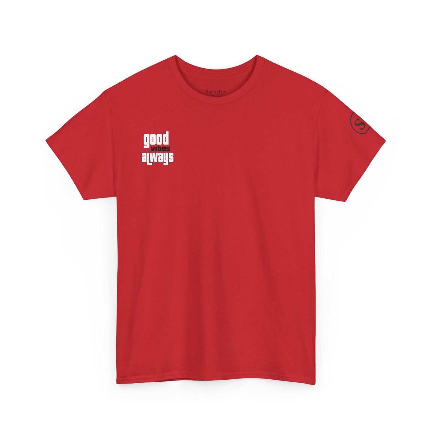 Good Vibes Unisex Heavy Cotton Tee, Casual T-Shirt, Graphic Tee