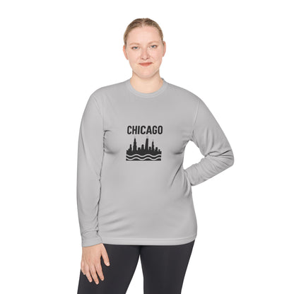 Chicago Skyline Long Sleeve Tee - Urban Style Souvenir Gift