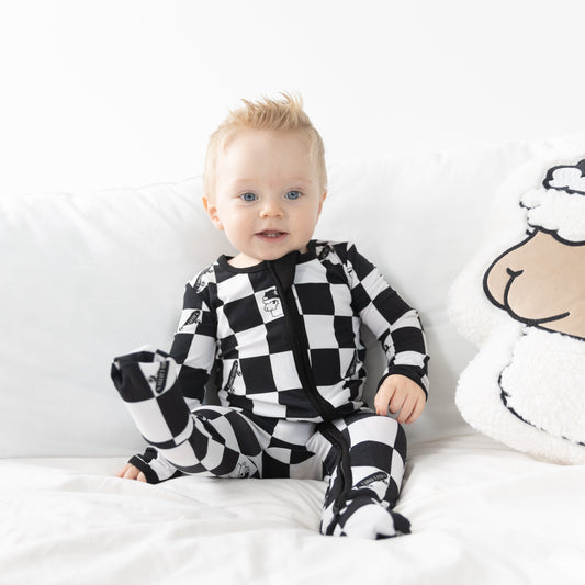 Checkered Llamas Convertible Zippy
