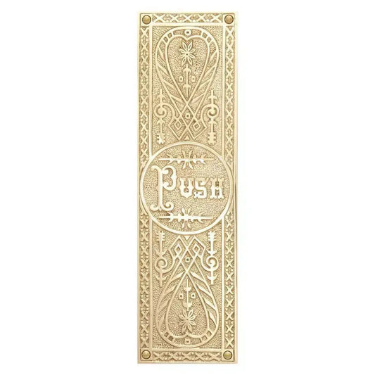 Elegant Mid-Century Modern Door Push Plate