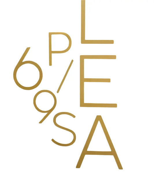 Solid Brass House Numbers | Brushed Brass
