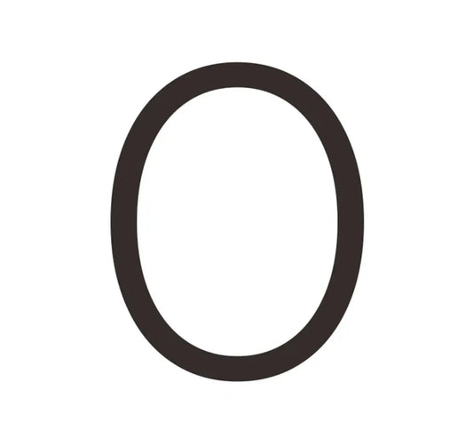 Matte Black House Numbers