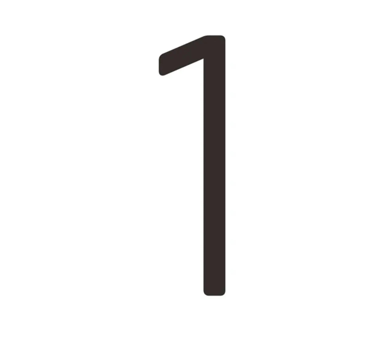 Matte Black House Numbers
