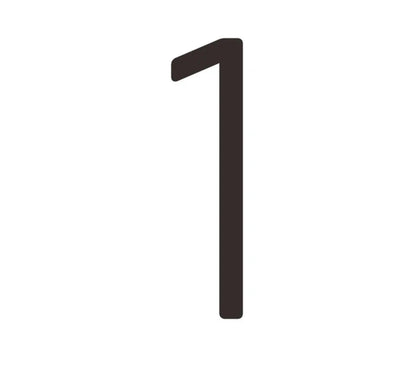 Matte Black House Numbers