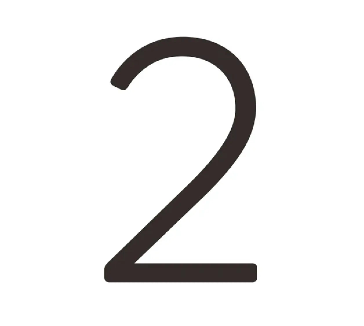 Matte Black House Numbers
