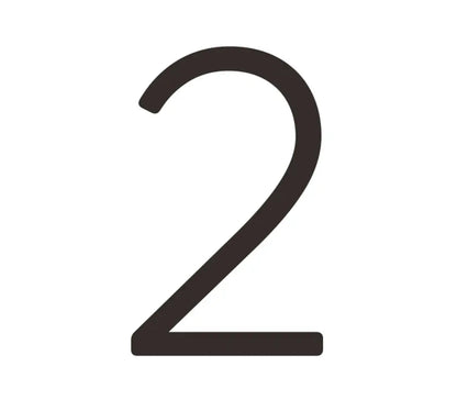 Matte Black House Numbers