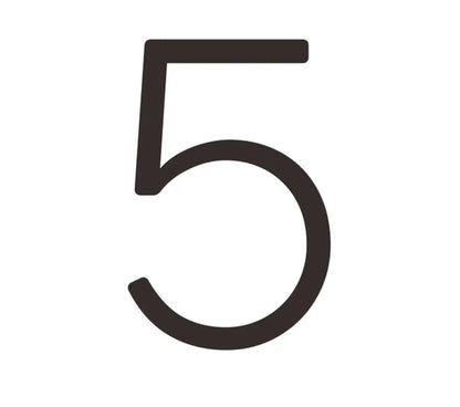 Matte Black House Numbers